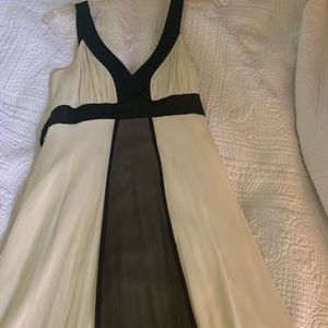 Beautiful cream and black dress